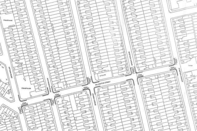 Affected junctions are marked out on the proposal