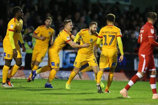 Kevin van Veen scored the winner at the Broadfield Stadium
