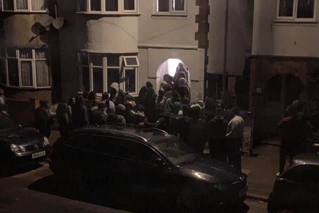 More than 100 people reportedly turned up to a house party in a Northampton neighbourhood.