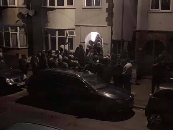 More than 100 people reportedly turned up to a house party in a Northampton neighbourhood.