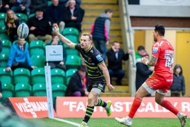 Rory Hutchinson scored his second try of the season last Saturday
