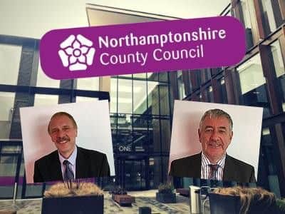 Commissioners Brian Roberts (left) and Tony McArdle say the council's financial resilience 'remains fragile'