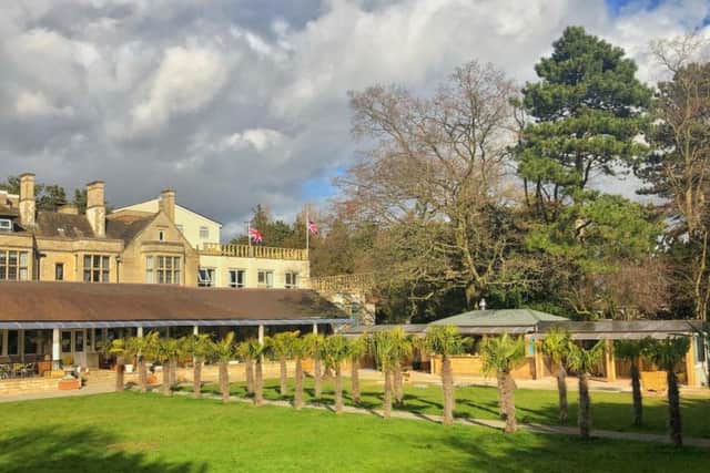 The outdoor barbecue area was originally built without planning permission.