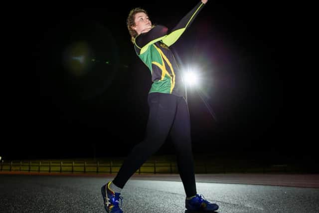Lily's discipline in shot put has seen her become the UK's champ for the under 15's. Pictures: Kirsty Edmonds.