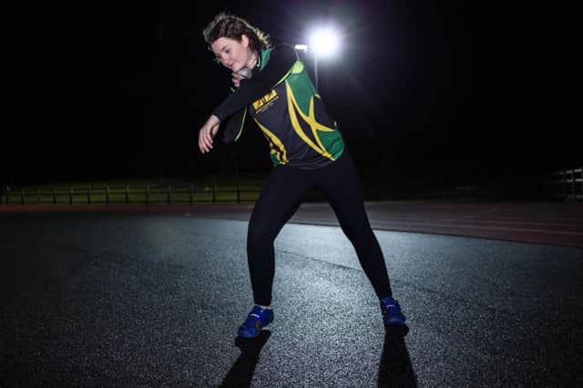 Pictures of Lily were shot at Moulton College's athletics track where the team trains.