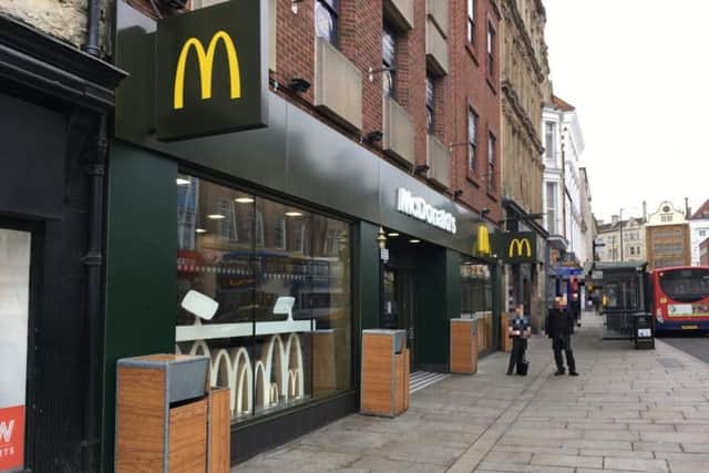 A man has died as a result of a single-punch assault outside the McDonald's in Drapery, Northampton.