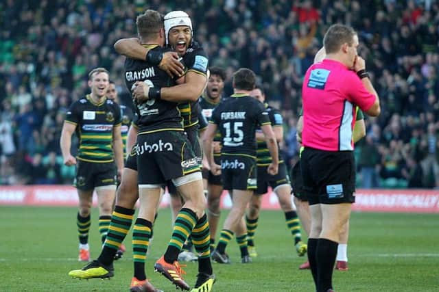 James Grayson converted to seal a dramatic win for Saints (pictures: Sharon Lucey)