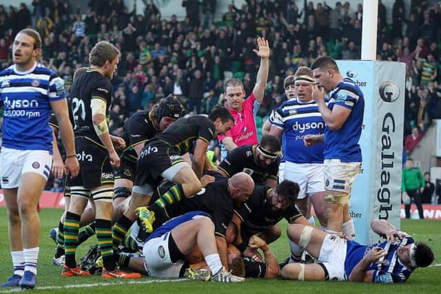 David Ribbans grabbed a last-gasp try