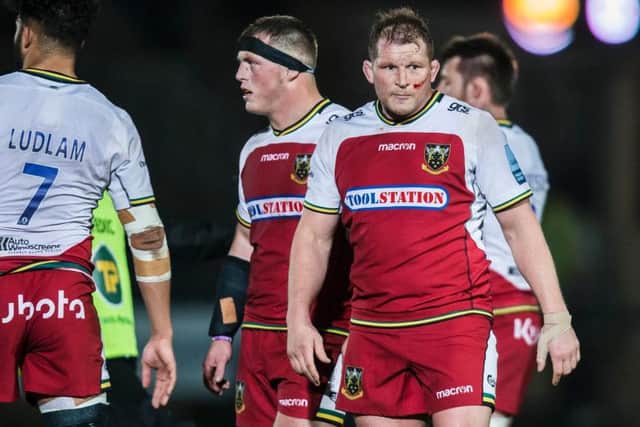 Dylan Hartley has not played since Saints' win at Worcester in December