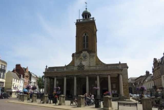The apartment block overlooks All Saints Church