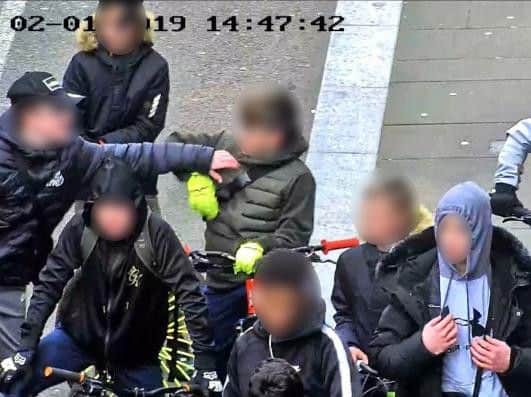 But the police were able to use the CCTV to identify nearly all of the teenagers. From there, they could pay them a visit with their parents.