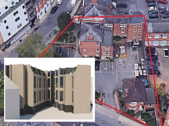 A site off Castilian Street could be demolished to make way for 95 flats.