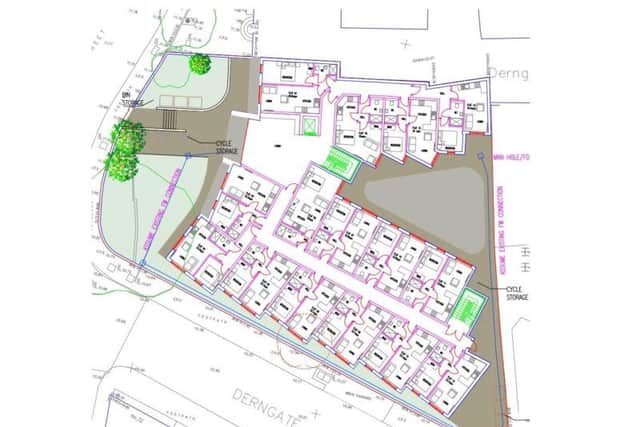 The build would include 83 one-bedroom flats and 16 studio flats.