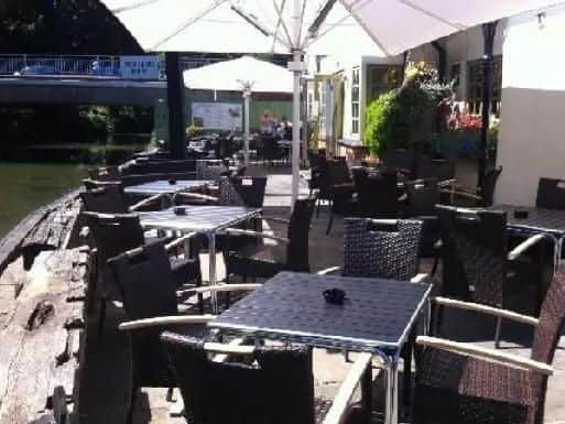 Sit back and enjoy the sunshine in the garden at The Britannia in Bedford Road on the banks of the River Nene