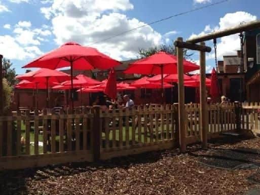 Play equipment for the kids, relaxing for the parents....The County in Abington Avenue