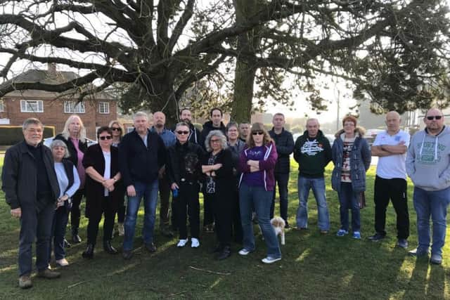 Westone residents were standing together in solidarity on Saturday and are sending a strong message to future offenders.