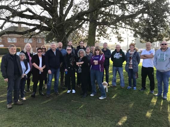 Westone residents were standing together in solidarity on Saturday and are sending a strong message to future offenders.