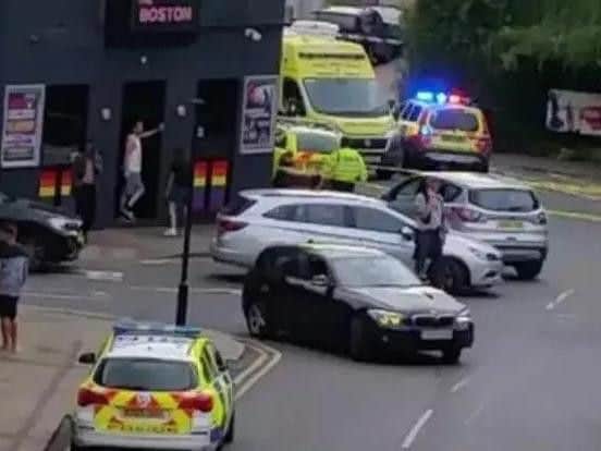 Emergency services were called to the scene of the attack