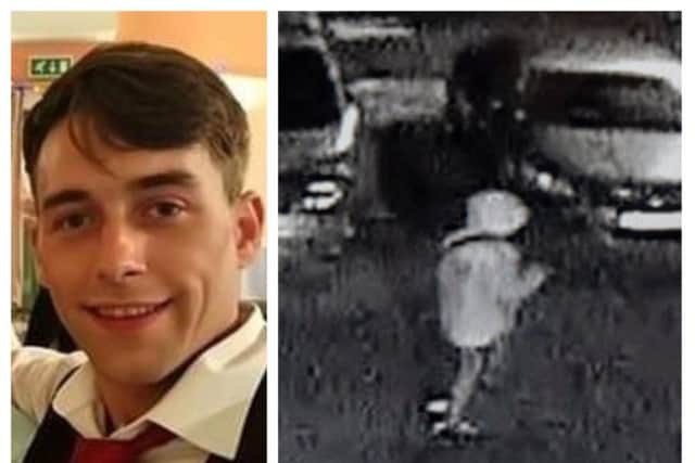 Shane Fox (left) and a suspect the police want to speak to