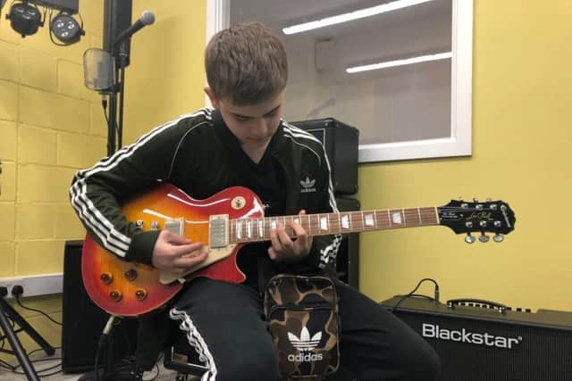 Alex Culverhouse is a really keen musician and has further learned how to play the guitar after regular music lessons with new music teacher Carl Sheinman.