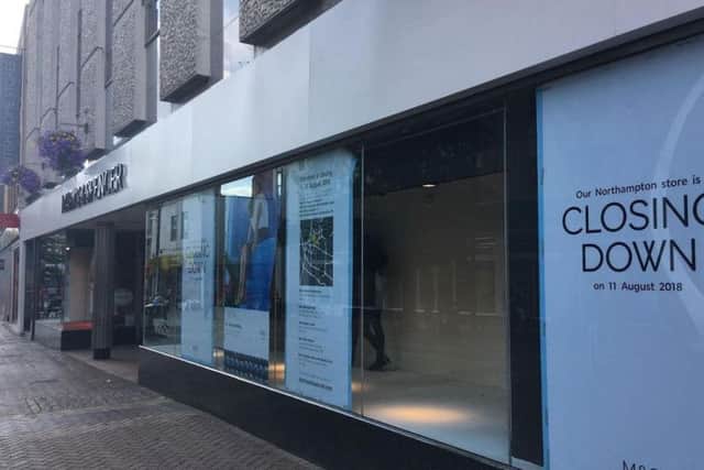 The Marks & Spencer store in Abinton Street shortly before it closed in August 2018