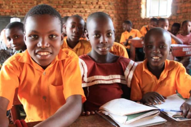 30,000 could build four classrooms, a kitchen, solar panels and flushing toilets.