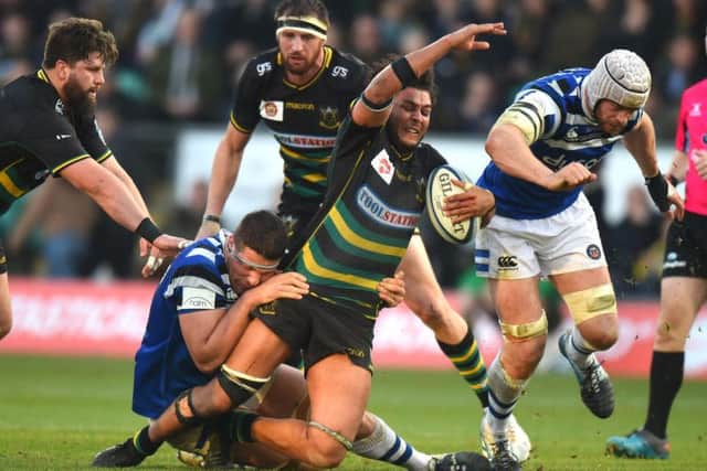 Lewis Ludlam in action against Bath last weekend