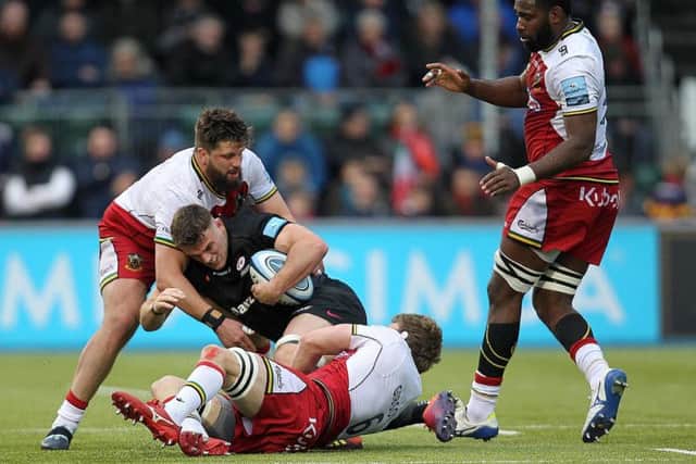 Saints and Saracens scrapped it out at Allianz Park on Saturday afternoon (picture: Sharon Lucey)
