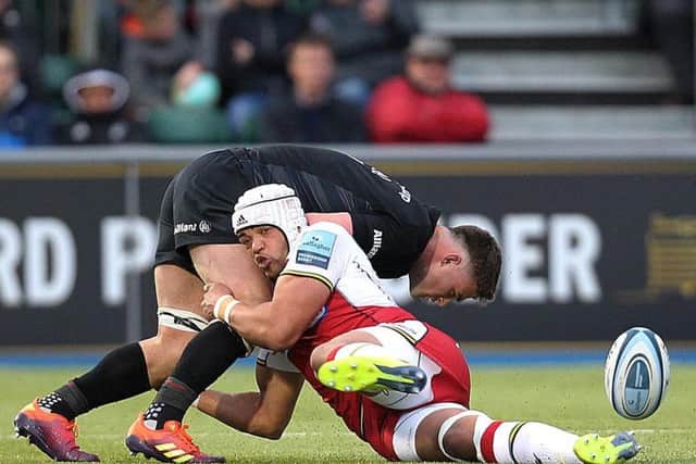 Luther Burrell got stuck in