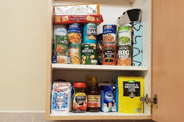 ...And the cupboards have now been re-stocked with food.
