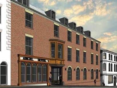 Artist's impressions for Angel hotel.