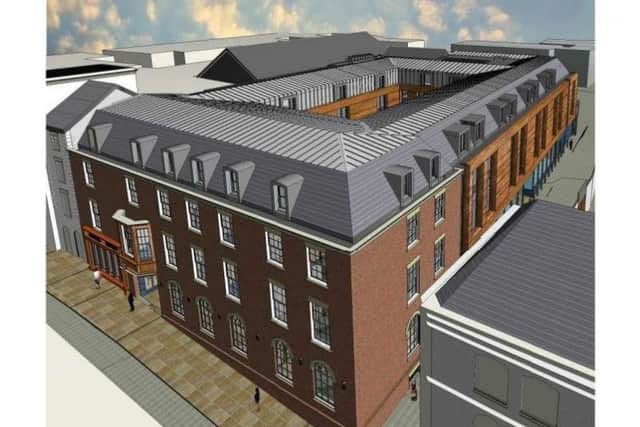 The hotel would come with a large courtyard area and a restaurant.