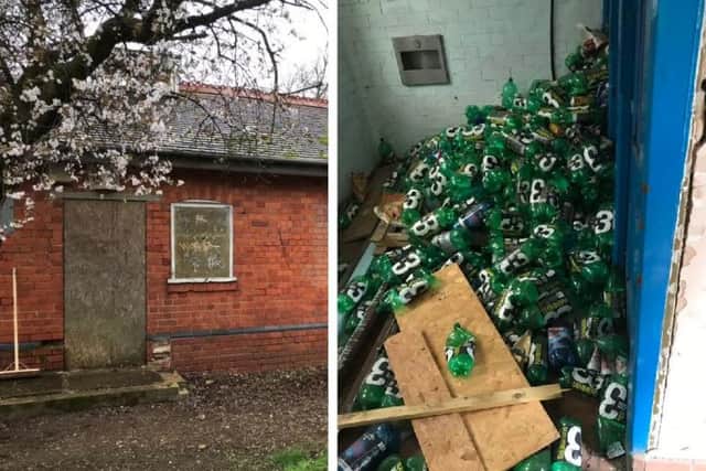 The abandoned toilet block on the Racecourse has been secured by park rangers and police.