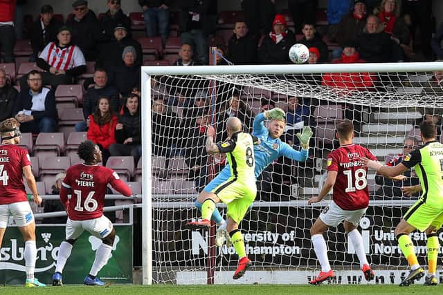 Brilliant save when he got down in a flash to thwart Jay at 1-0, just minutes before Cobblers doubled their lead. Also reacted well to keep out Forte's header, only for Martin to net the rebound. Not troubled after that... 8