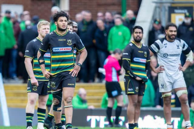 Saints were left stunned after Bristol scored a late try at Franklin's Gardens (pictures: Kirsty Edmonds)