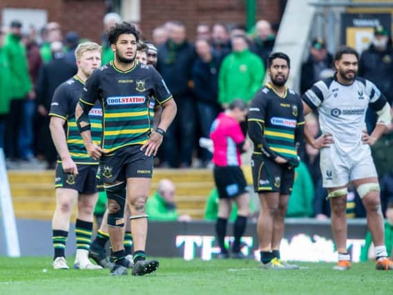 Saints were left stunned after Bristol scored a late try at Franklin's Gardens (pictures: Kirsty Edmonds)