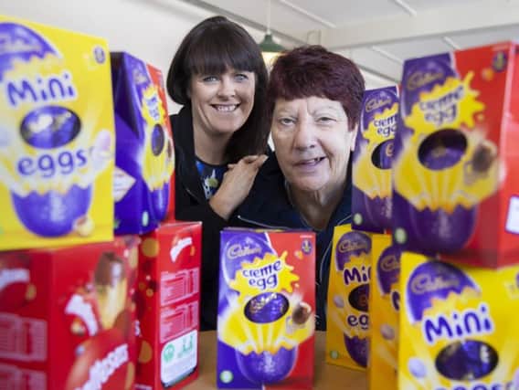 Good Loaf manageress Suzy Van Rooyen and Jeanette Walsh are calling on Chron readers to donate Easter eggs to our campaign.