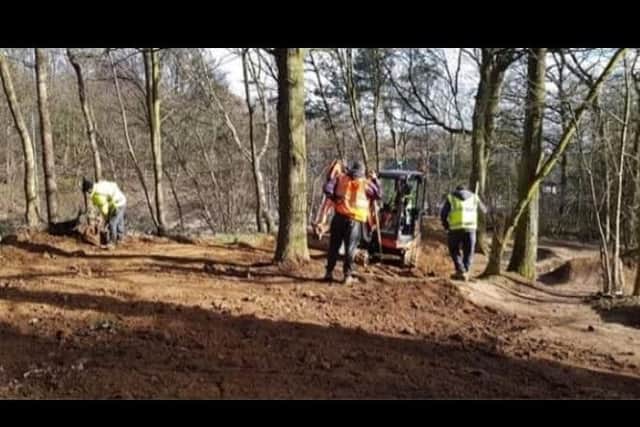 Council workers 'restore' the land in Cherry Orchard Wood to its previous appearance