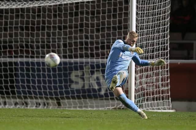 Newport had enough chances to score but their failure to hit the target, not doing so once despite 13 attempts in all, made it a comfortable night for Town's keeper, who kept his third clean sheet in five games. Kicked well... 7