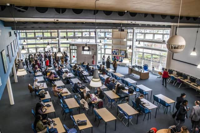 The refurbished sixth form area - as well as IT suite and art room - were officially reopened today.