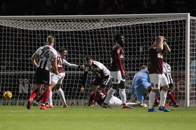 Grimsby scored late to rescue a point at the PTS in November. Pictures: Sharon Lucey
