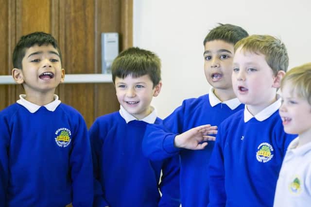 The children started the afternoon off by singing a song called 'Hello' to the residents.