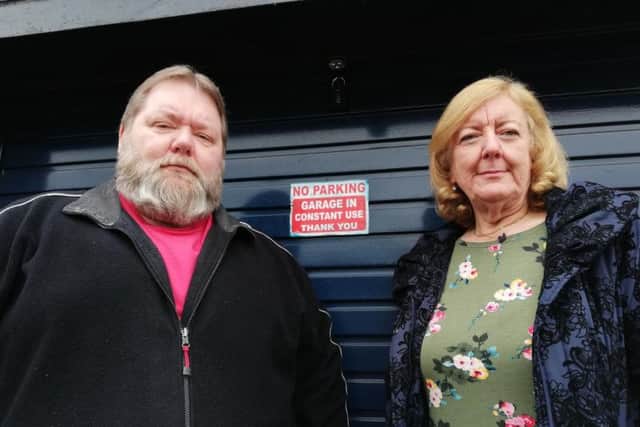 John Connolly and Ann Brooks are trying to save the garage block in Boothville