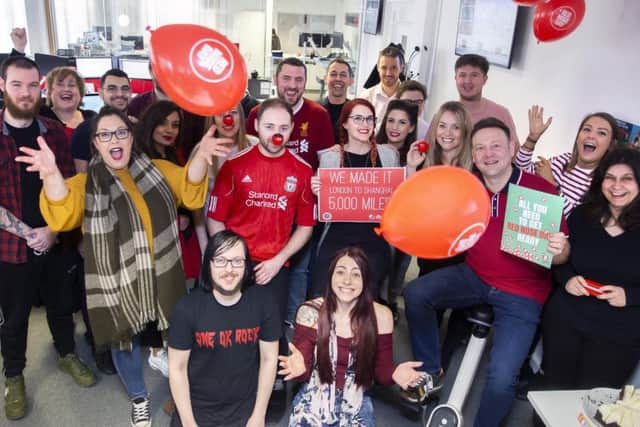 More than 80 members of Dynamic, over the course of six weeks, have hopped on their bikes for Comic Relief. Pictures by Kirsty Edmonds.