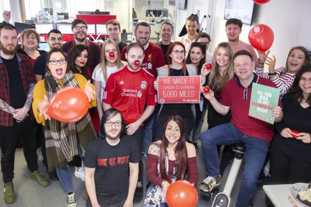 The staff are urging readers to dig deep and donate to their fundraising cause.