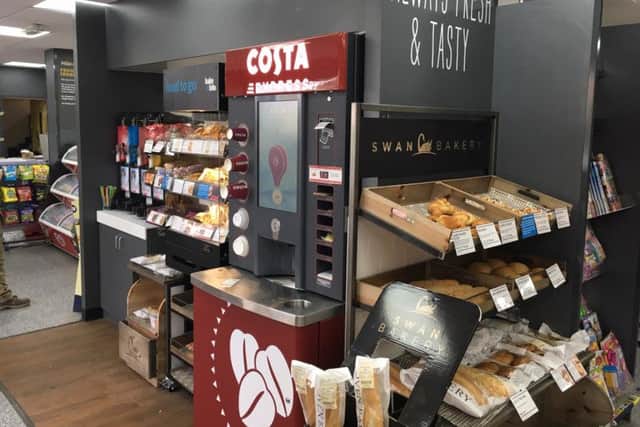A Costa Coffee machine and an indoor bakery has launched in store.
