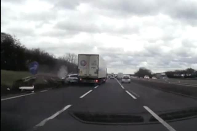 A still from the footage