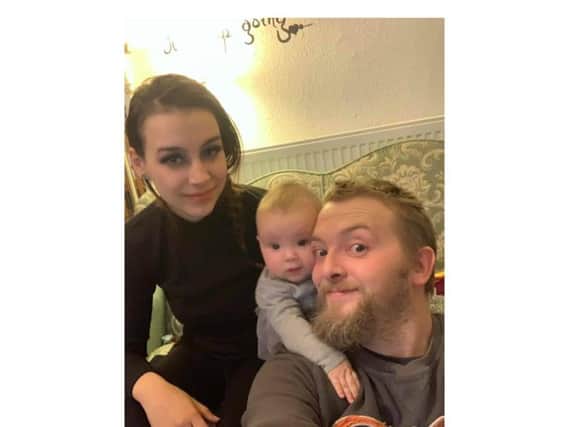 Lily and Peter with their five-month-old daughter