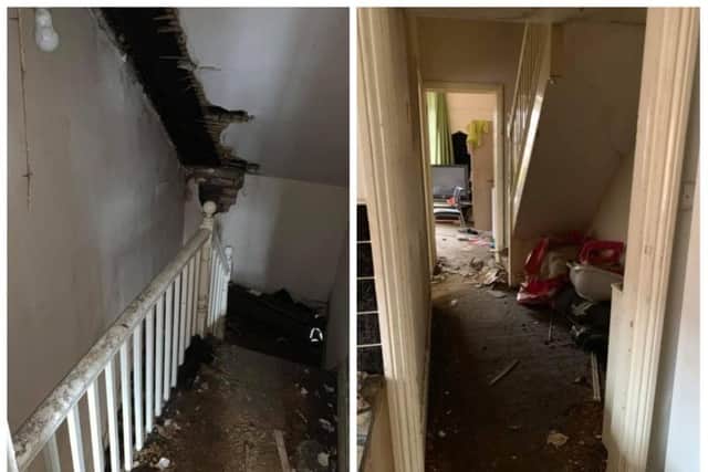 The inside of Mr Holman's flat
