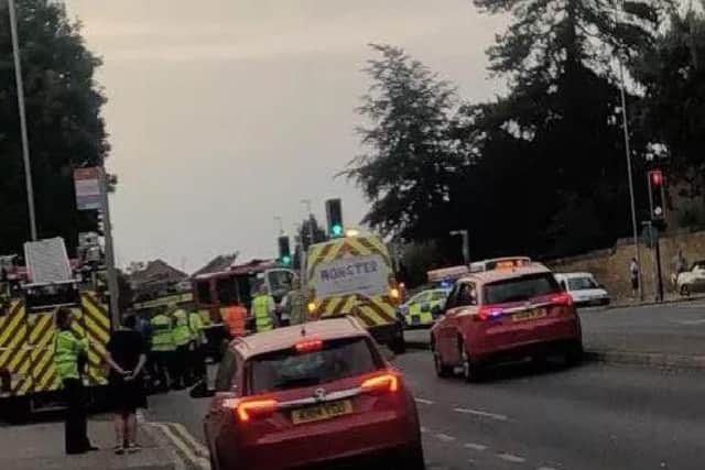 Emergency services attended the incident in Kingsthorpe on July 9 2018, bringing traffic in the area to a halt.
